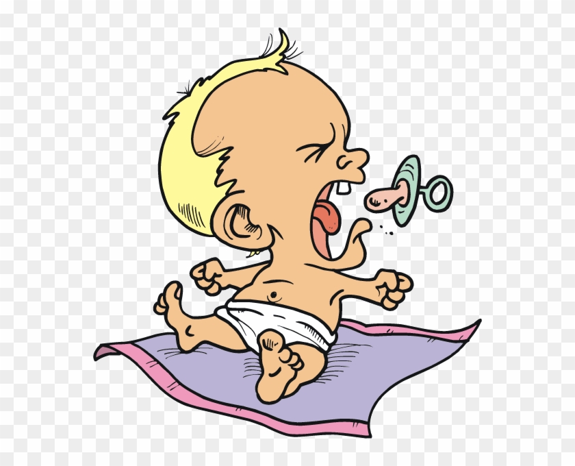 Clip Art Free Baby - Baby Spitting Dummy Out #1003824