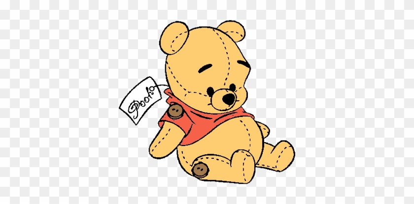 Baby Clipart Pooh Bear Pencil And In Color Baby Clipart - Pooh Babies Clipart #1003856