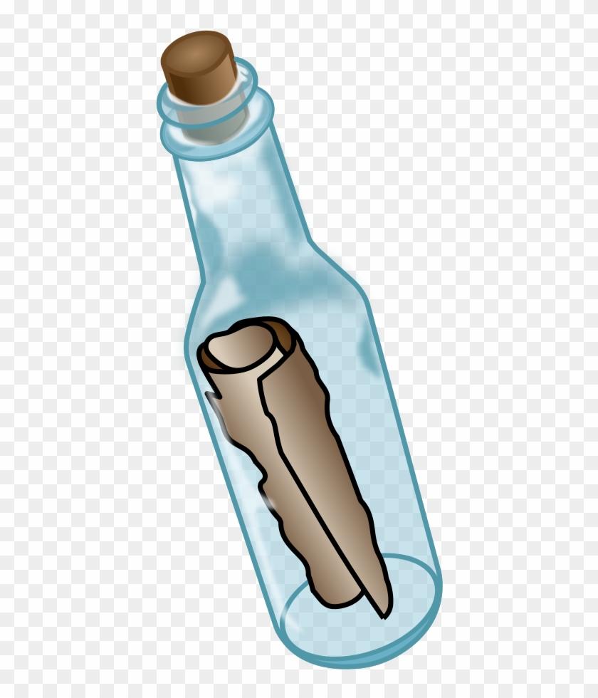 In A Bottle - Message In A Bottle Clipart #1003869