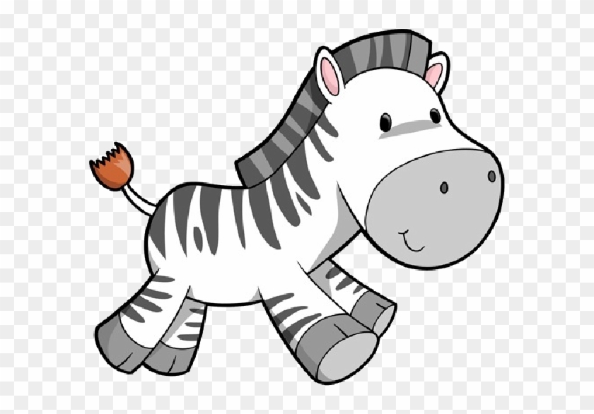 Cute Baby Zebra Wall Decal - Cute Cartoon Zebra #1003873