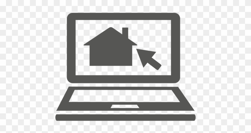 House Cursor Laptop Icon - Laptop Icon Png #1004031