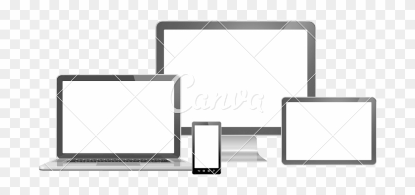 Computer, Laptop, Mobile Phone And Digital Tablet Pc - Control Energetico #1004032
