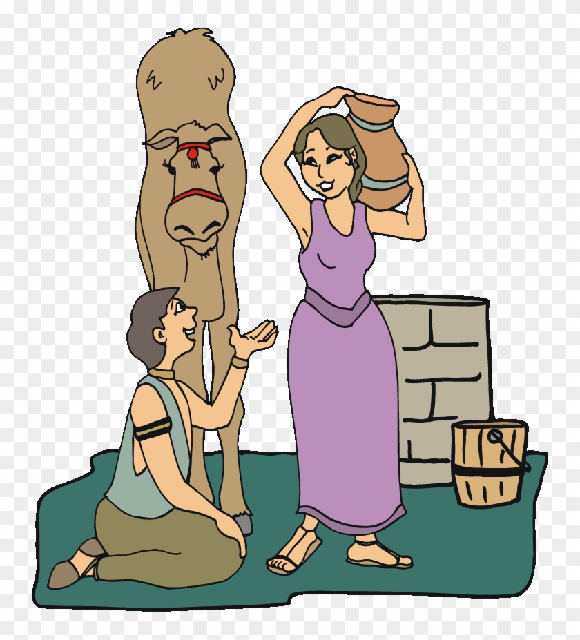 Rebekah Clipart - Isaac And Rebekah At The Well #1004067