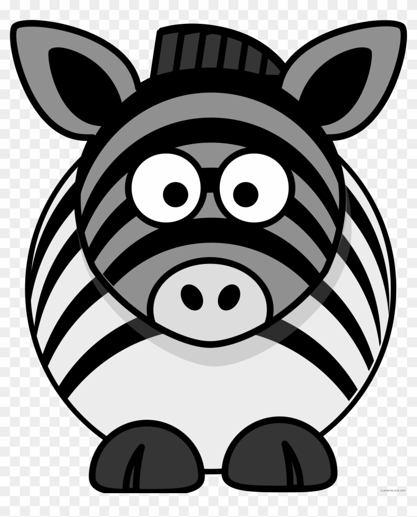 Grayscale Zebra Animal Free Black White Clipart Images - 3drose Llc 8 X 8 X 0.25 Inches Zebra With Blue Bow #1004072