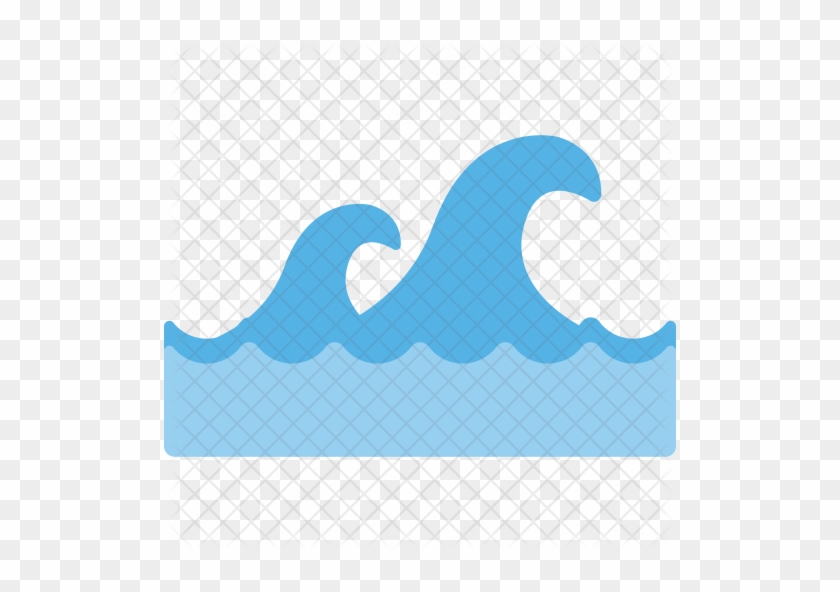 Waves Icon - Ocean Wave Icon #1004200