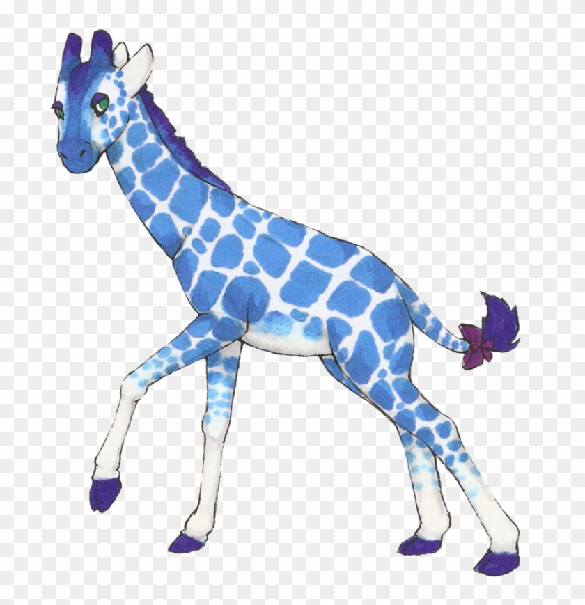 Pin Blue Giraffe Clip Art - Blue Giraffe Png #1004230