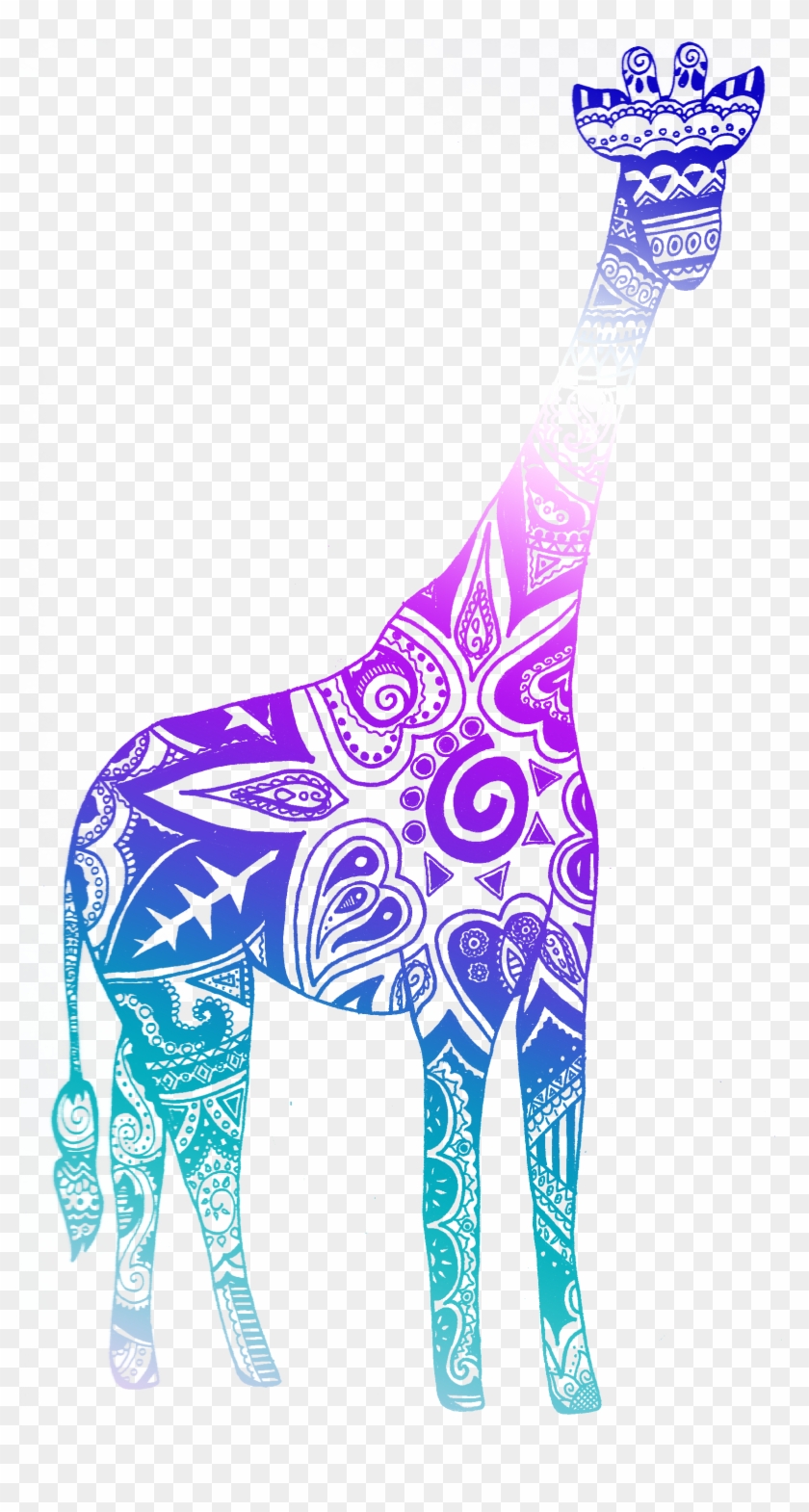 Tribal Giraffe Pink Google Search Tattoos Pinterest - Cool Giraffe Drawings #1004243