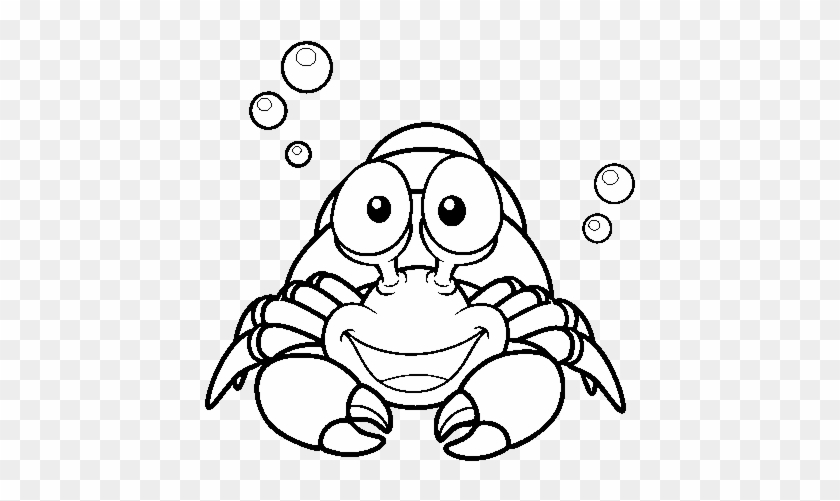 Hermit Crab Coloring Pages Hermit Crab Colouring Pages - Delos Animales Del Mar Para Pintar #1004297