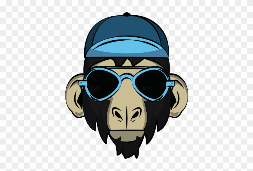 Cool Hipster Monkey Icon - Mono Hipster #1004483