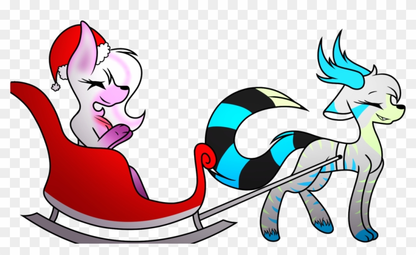 In A One Horse Open Sleigh By Kittt Katt On Deviantart - Cartoon #1004488