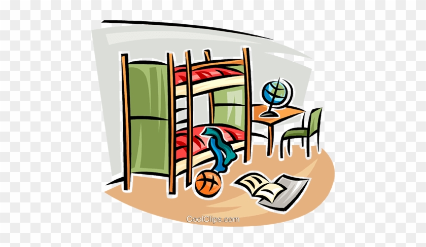 Bedroom Clipart Bunk Bed - Tidy Room Clipart Png #1004548