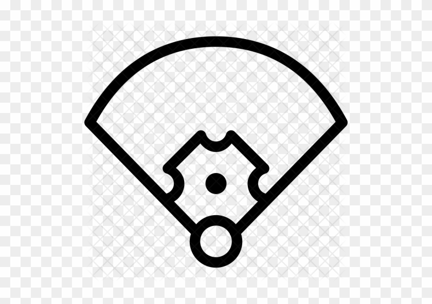 Baseball Field Icon - Baseball Field Icon #1004613