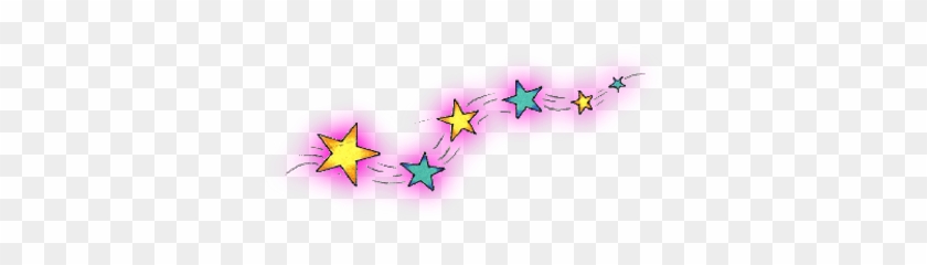 Colourful Shooting Stars Transparent Png - Shooting Stars Clipart On Transparent Background #1004614