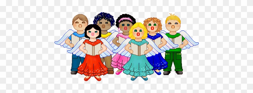 cartoon childrens choir clipart