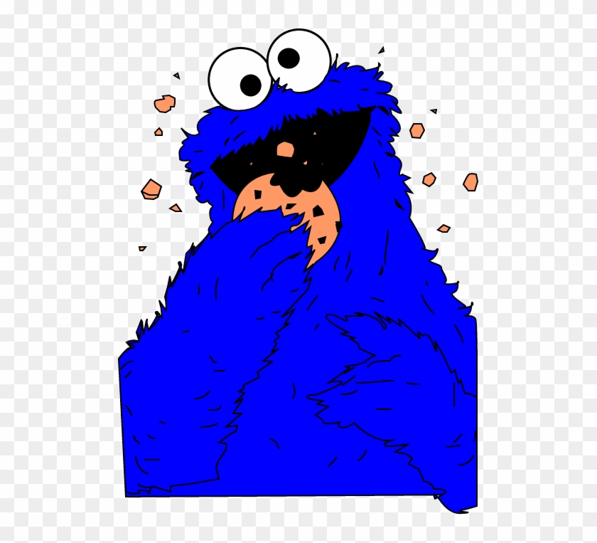 Cookie Monster Clipart - Cookie Monster Eating A Cookie #1004735