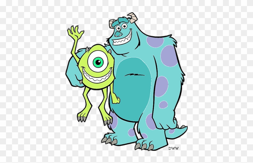 Monsters Inc Characters Coloring Pages - Monsters Inc Clip Art #1004748