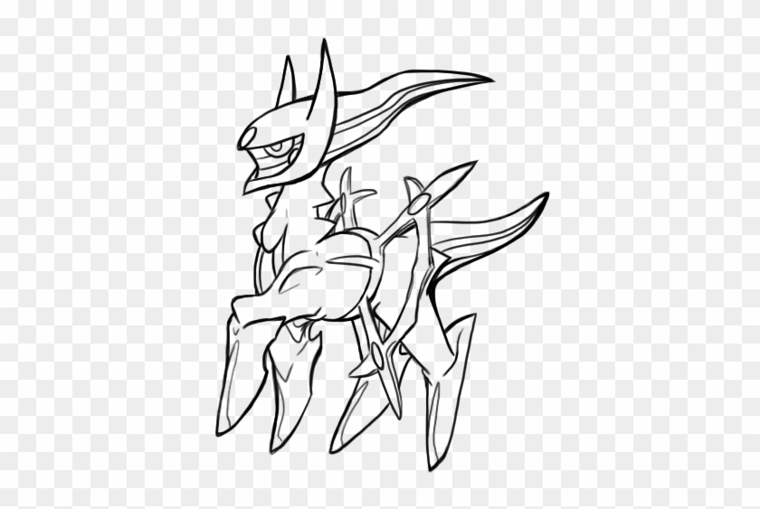 Chibi Arceus Lineart By Mf99k On Deviantart - Arceus Line Art #1004760