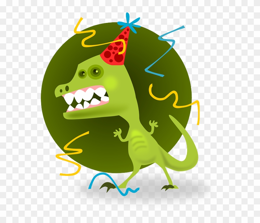 Edible Image Cake Topper T-rex Dinosaur Party Animal - Party Clipart #1004794