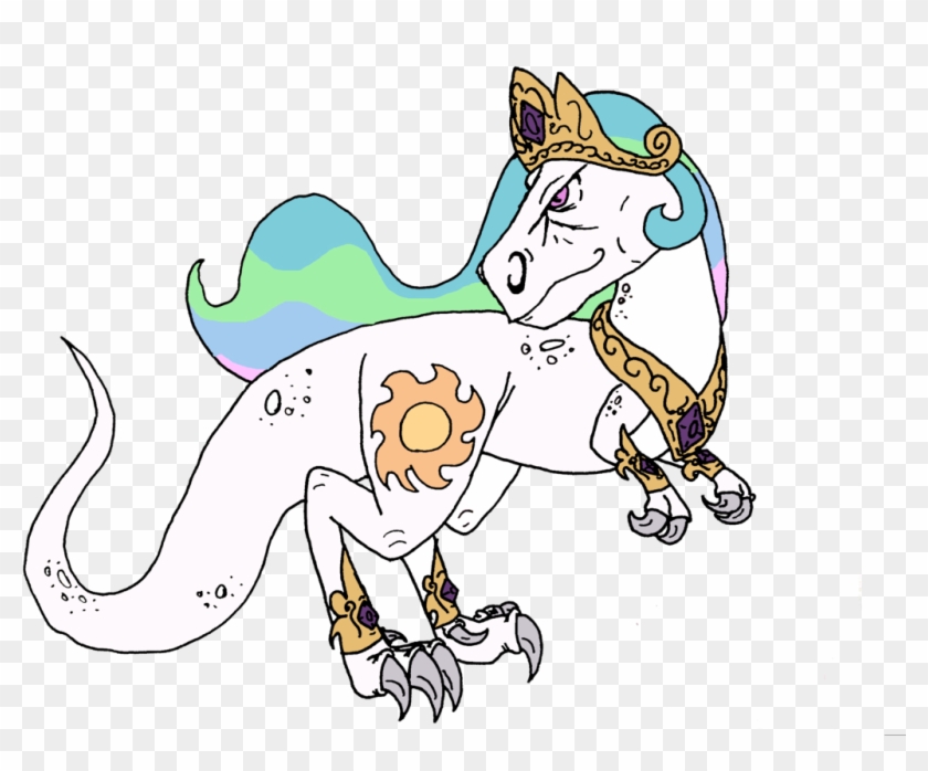 Celestia Rex By Dragon-flash - T Rex My Little Pony #1004845