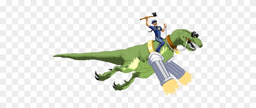 T Rex With Gun #1004855