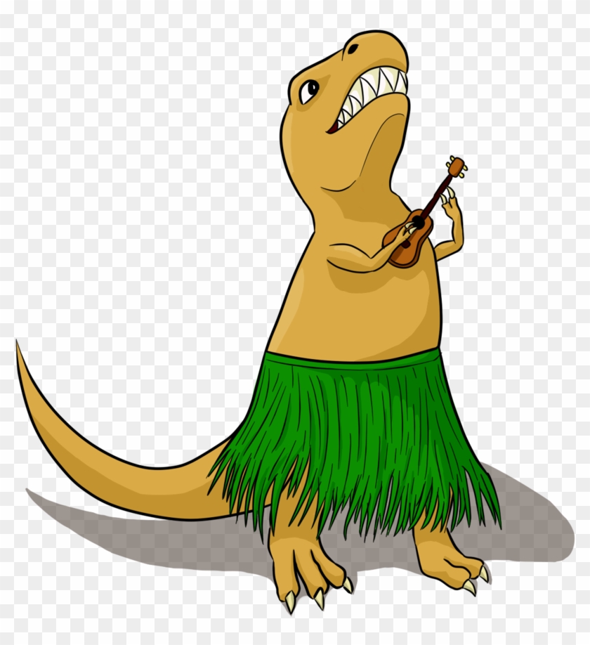 T Rex Playing Ukulele By Defy Gravity 42 - T Rex Playing A Ukulele #1004856