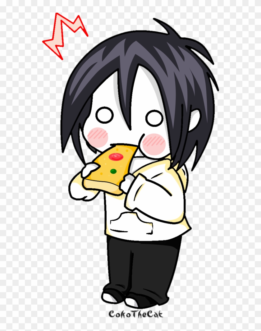 Nomnomnomnom" Looks Like Jeff Loves Pizza - Jeff The Killer Art #1004917