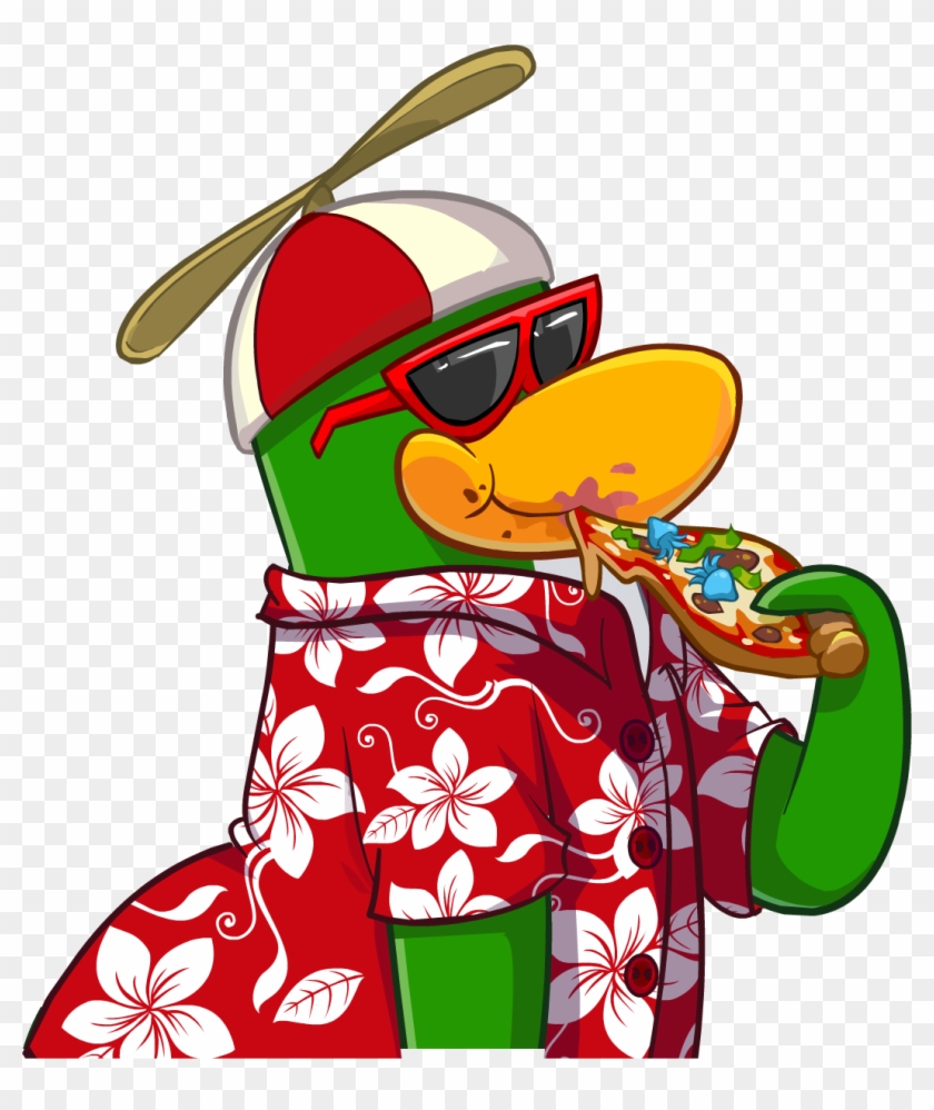 Operation Hot Sauce Rookie Eating Pizza - Rookie From Club Penguin #1004919