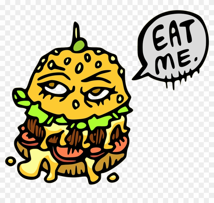 Cartoon Eating Pizza 17, Buy Clip Art - Hamburger Clipart #1004922