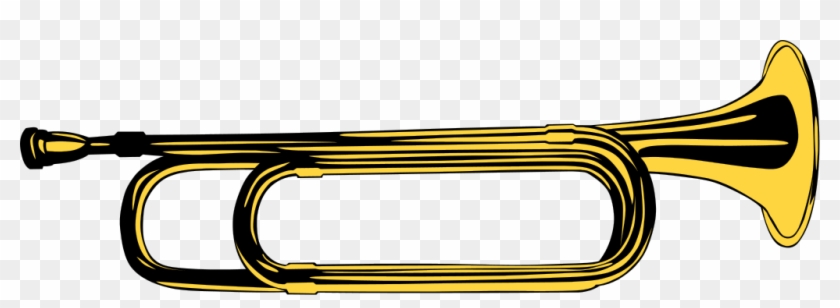 Bugle Clip Art - Brass Instrument Clip Art #1004927