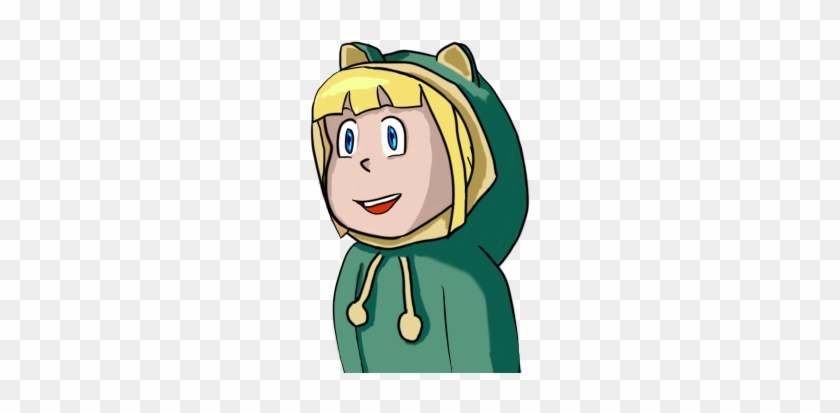 Roll From Megaman In A Frog Rain Coat Seen In The Rock - Cartoon #1005038