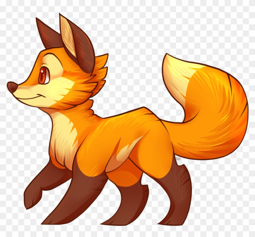 Little Fox By Aki-ta - Cartoon Fox Transparent #1005068
