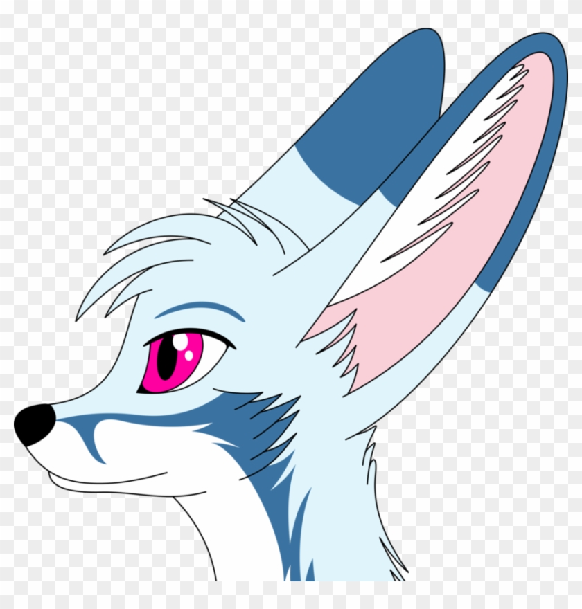 Racefox, The Blue Fennec Fox By Racefox - Cartoon #1005069