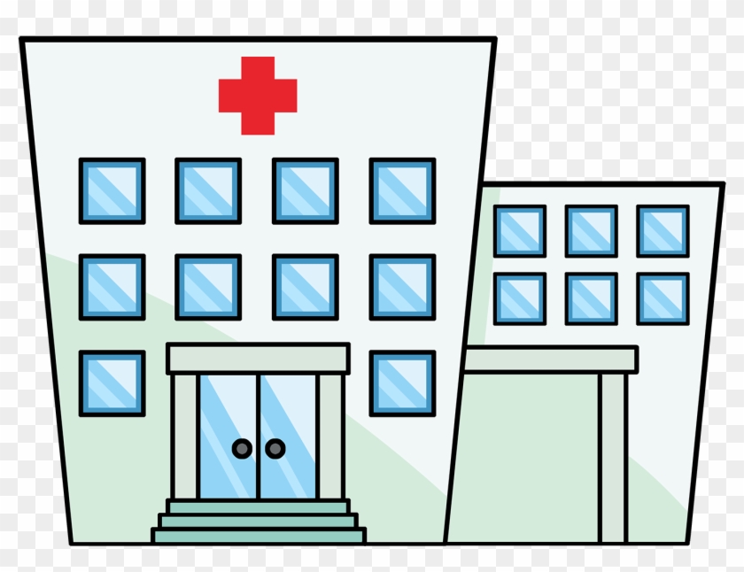 Cartoon Hospital Clipart - Hospital Clipart Transparent Background #1005088