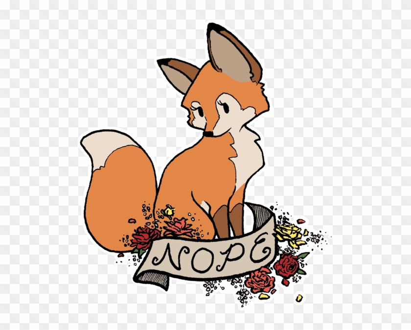 Nope" Rude Fox By Eglads - Chibi Fox #1005146