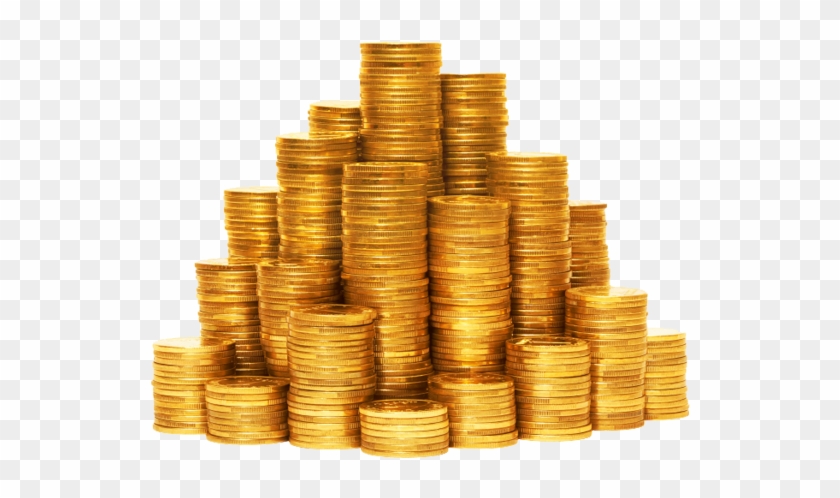 Pin Money Clipart Transparent Background - Stack Of Gold Coins Transparent #1005159