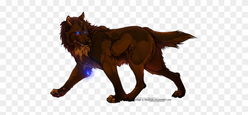 A&o Anime Wolf Pack Wallpaper Called Oh Yeah - Dark Brown Wolf Anime #1005217