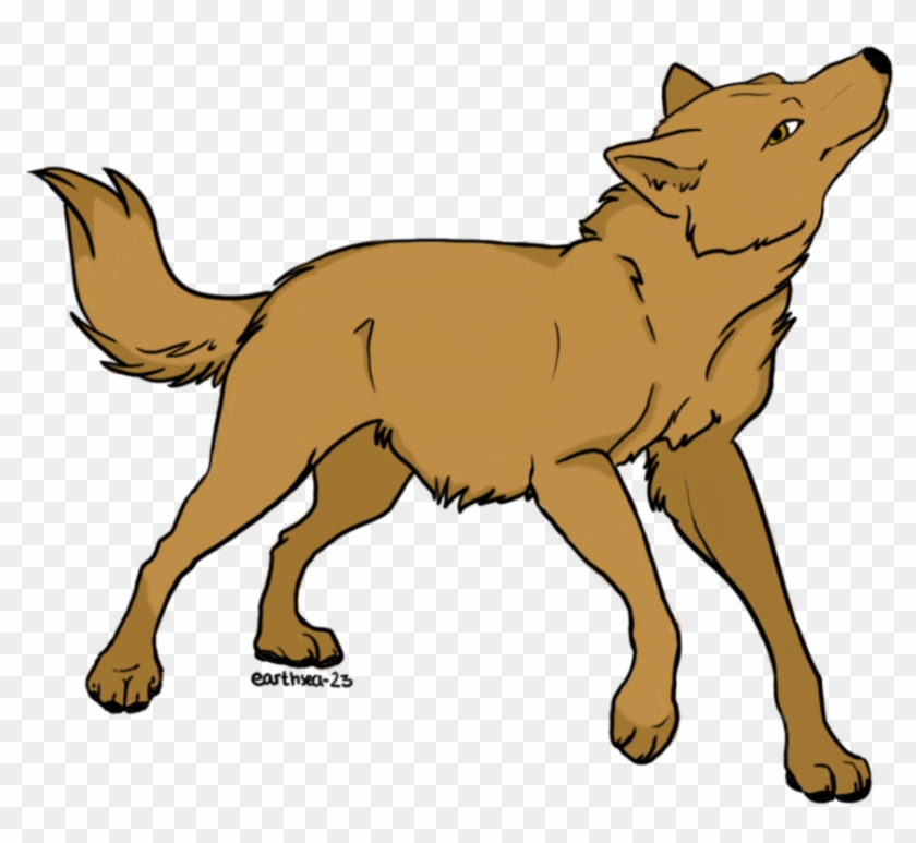 Dog Red Fox Drawing Clip Art - Brown Wolf Drawing #1005230