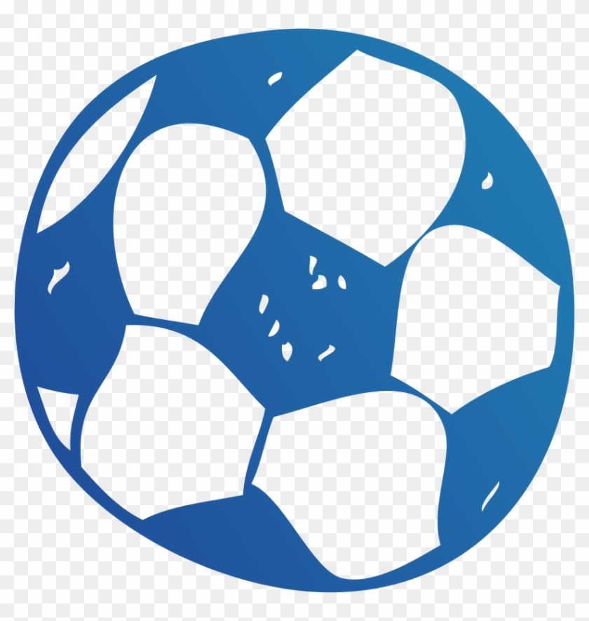 Football Blue Clip Art - Blue Soccer Ball Clip Art #1005240