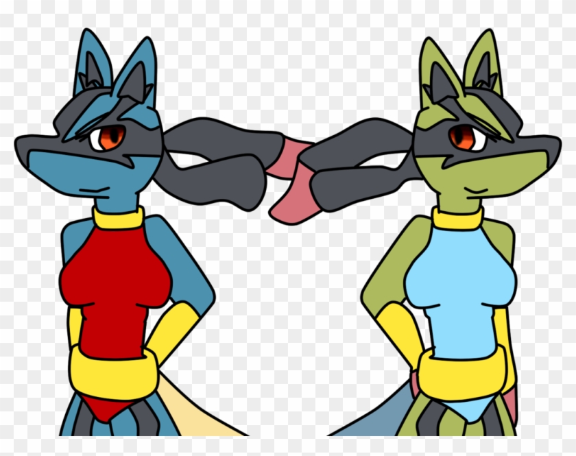 2 Mega Lucario In Wolf Pack By Crashvalentine - Cartoon #1005241