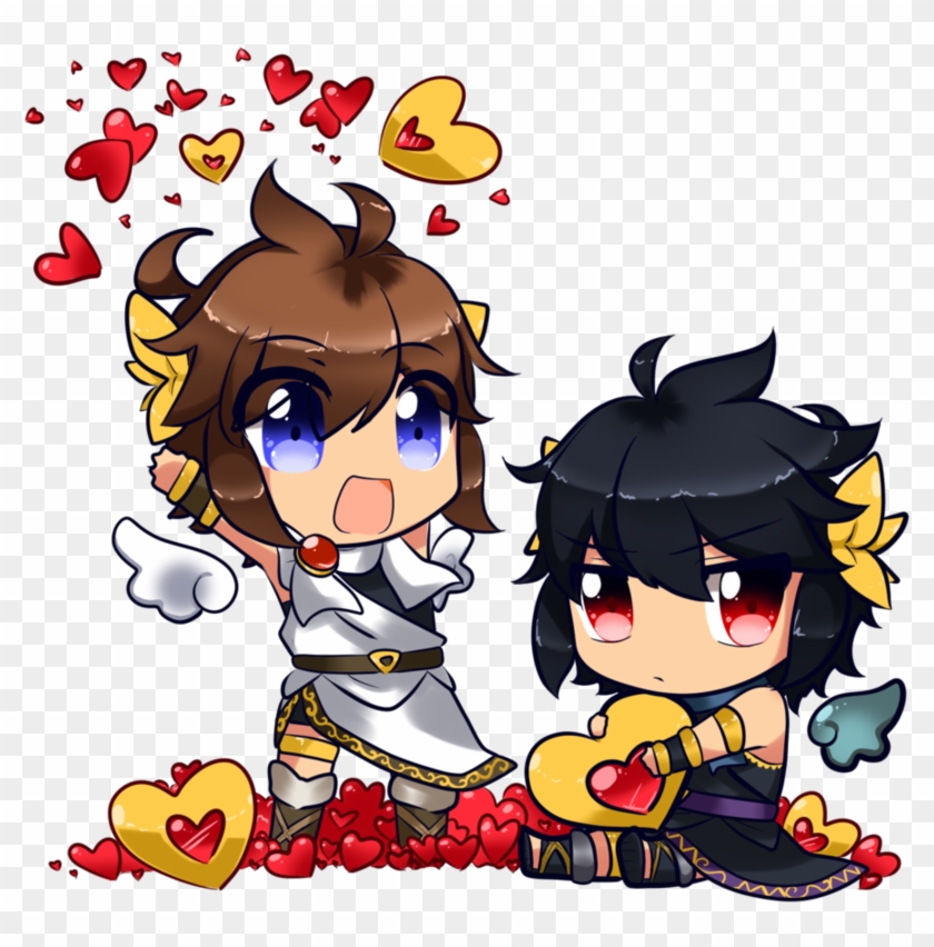 Pit And Dark Pit By Cattymaddie On Deviantart - Pit And Dark Pit Chibi #1005301