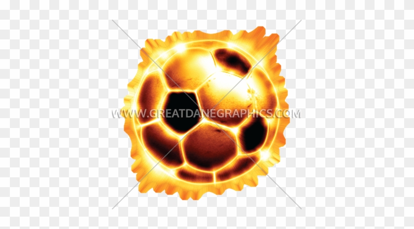 Soccer Ball Fire - Soccer Ball Flame Png #1005315