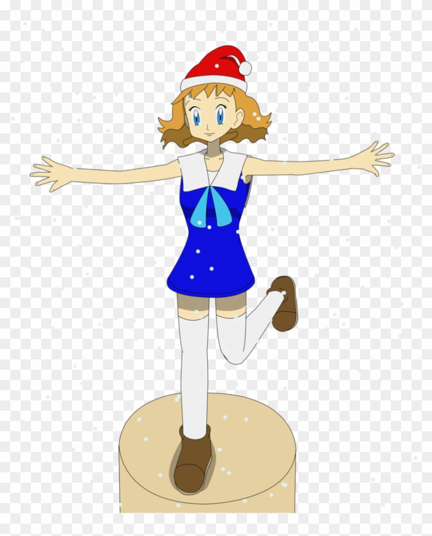Molly With Santa Hat Inside Snowglobe By Ottermiikun - Cartoon #1005413