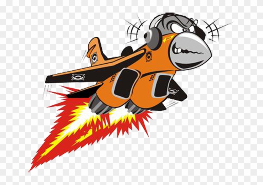 Airplane Jet Aircraft Fighter Aircraft Cartoon - Cartoon Fighter Jet #1005447
