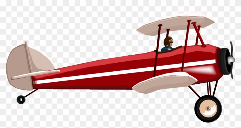 Red Plane, Fighter, Aircraft, Flight Png Image And - Biplane Png #1005456