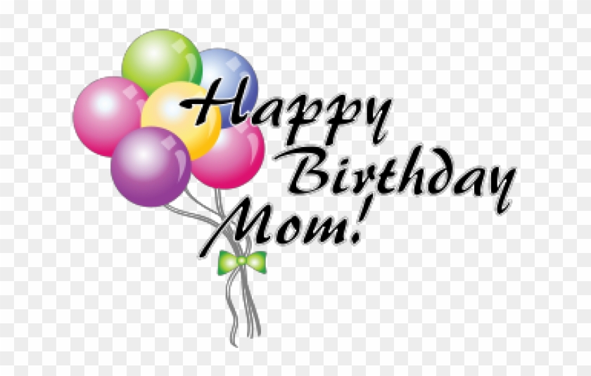 Happy Birthday Clipart Free Clipart On Dumielauxepices - Happy Birthday Mom With Balloons #1005497