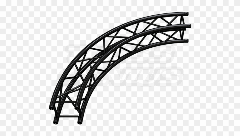 Sq C3 90 Matte Black F34 Square Truss 90 Degree Arc - Smooth Suffolk #1005518