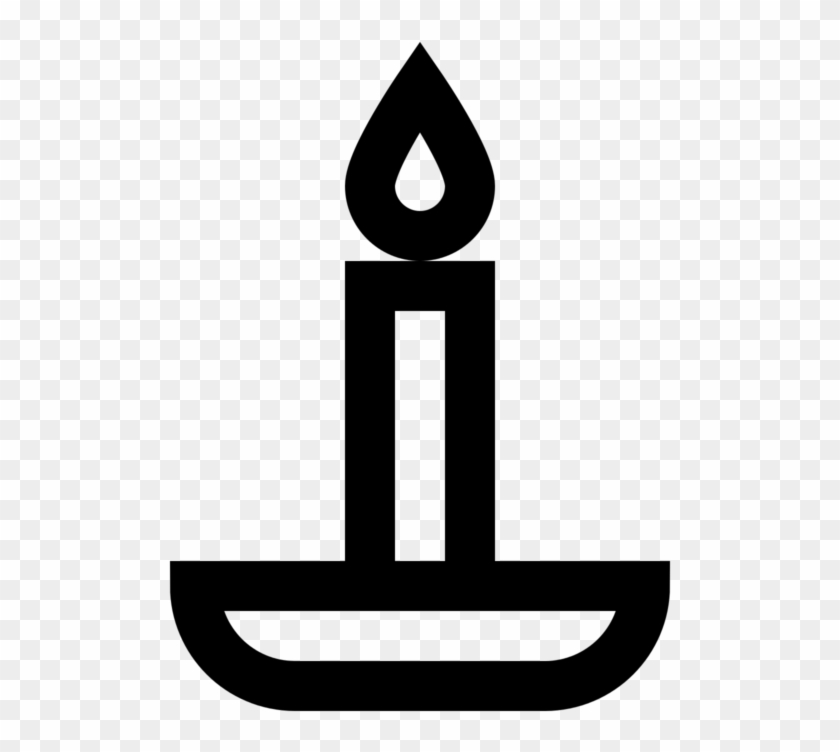See Here Birthday Candle Clipart Black And White Hd - Candle #1005534