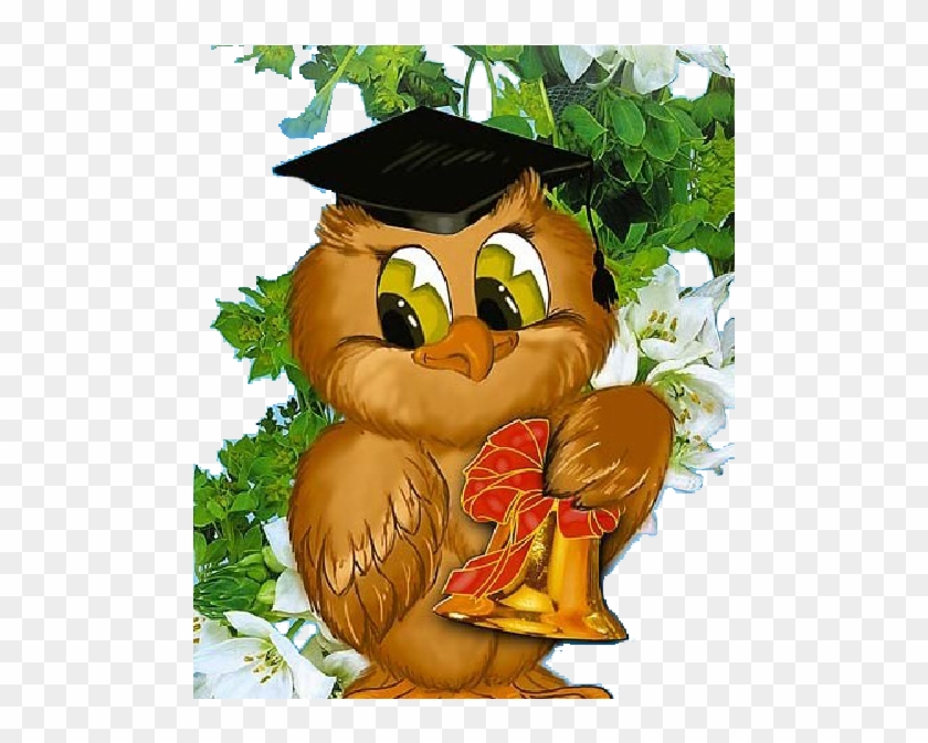 Owl Teacher Cartoon Characters - Sveikinimai Su Mokslo Metu Pradzia #1005576