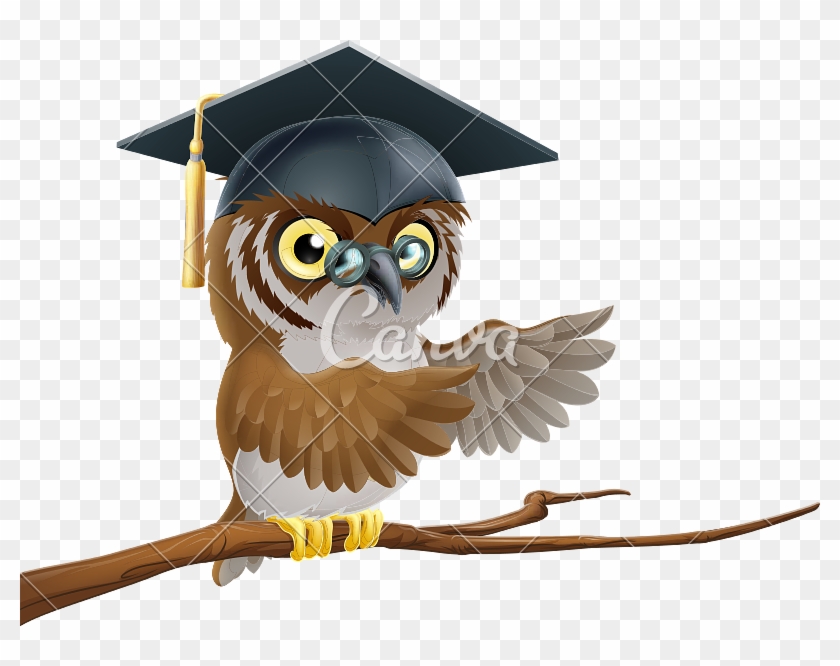 Owl Graduate Or Teacher Icon - Imagenes De Buhos Con Sombrero #1005597