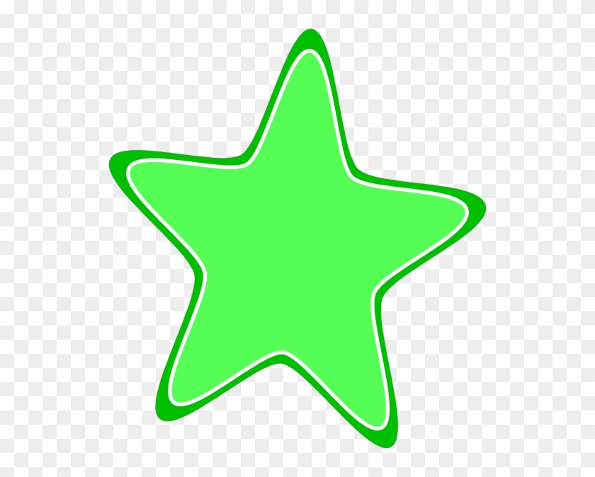 This Free Clip Arts Design Of Rounded Star - Green Star Png #1005608